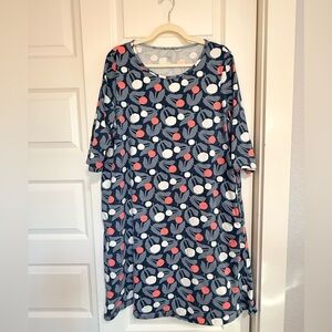 Winter Water Factory women’s Helsinki dress - berry print